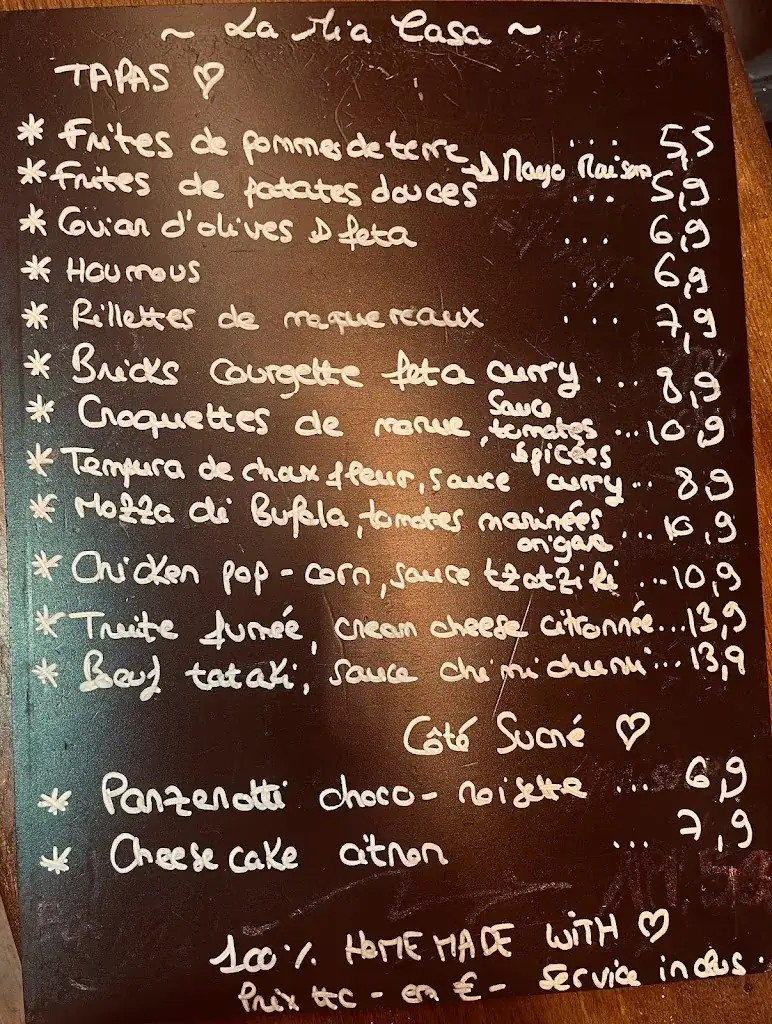 Menu_La Mia Casa_Paris_image_1