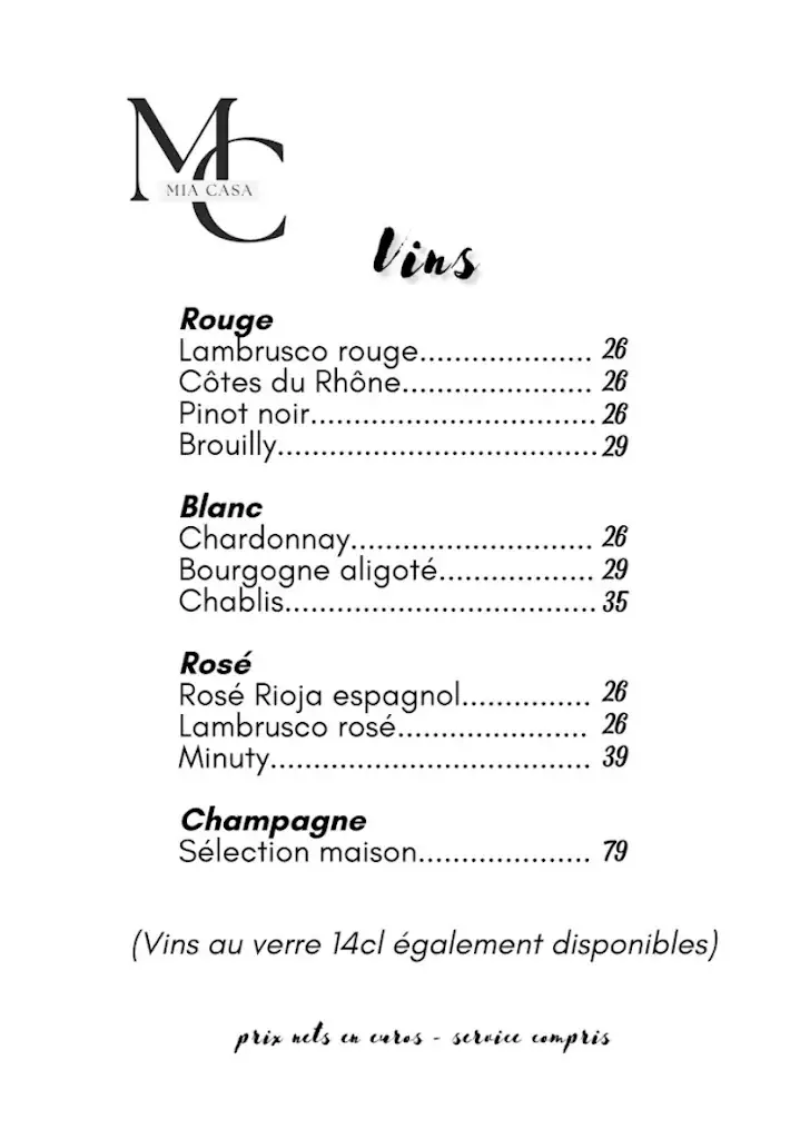 Menu_La Mia Casa_Paris_image_2