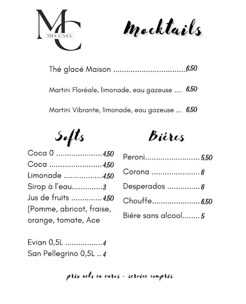 Menu_La Mia Casa_Paris_image_4