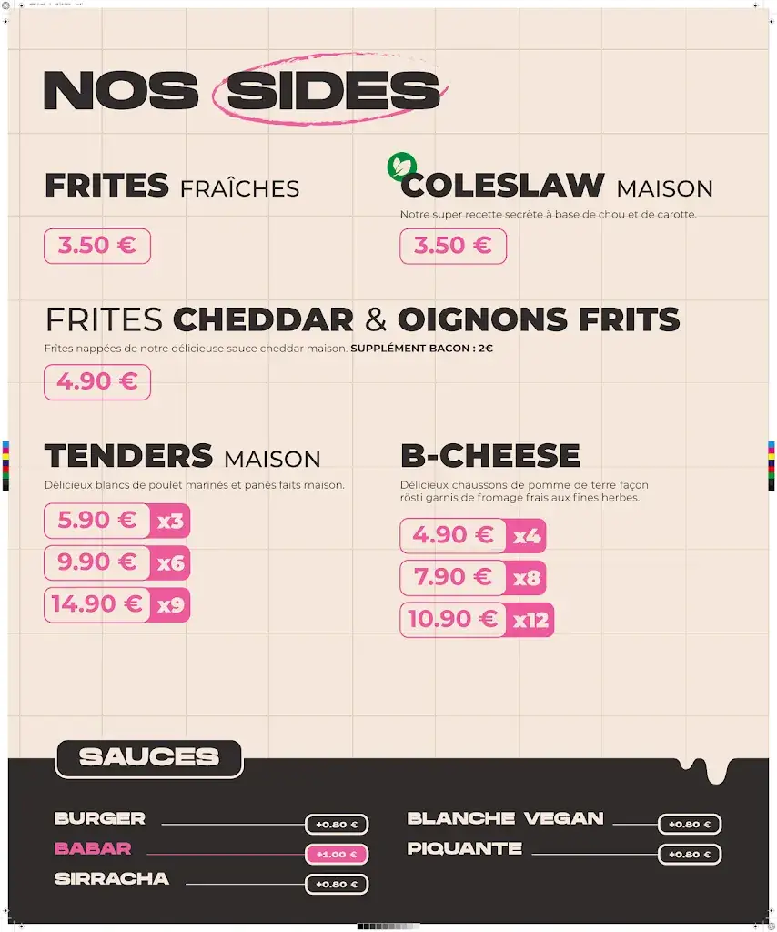 Menu_Babar Burger Orléans - Smash Burger_Saint-Jean-le-Blanc_imagen_3