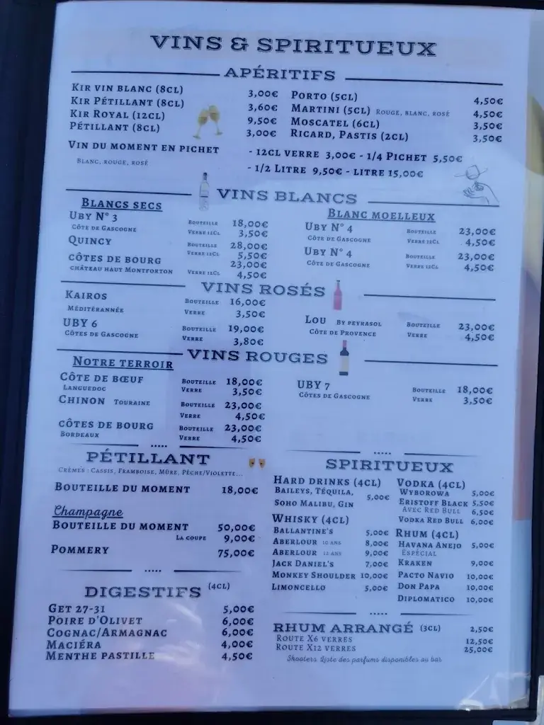 Menu_L'Escale du port Arthur_Saint-Hilaire-Saint-Mesmin_image_2