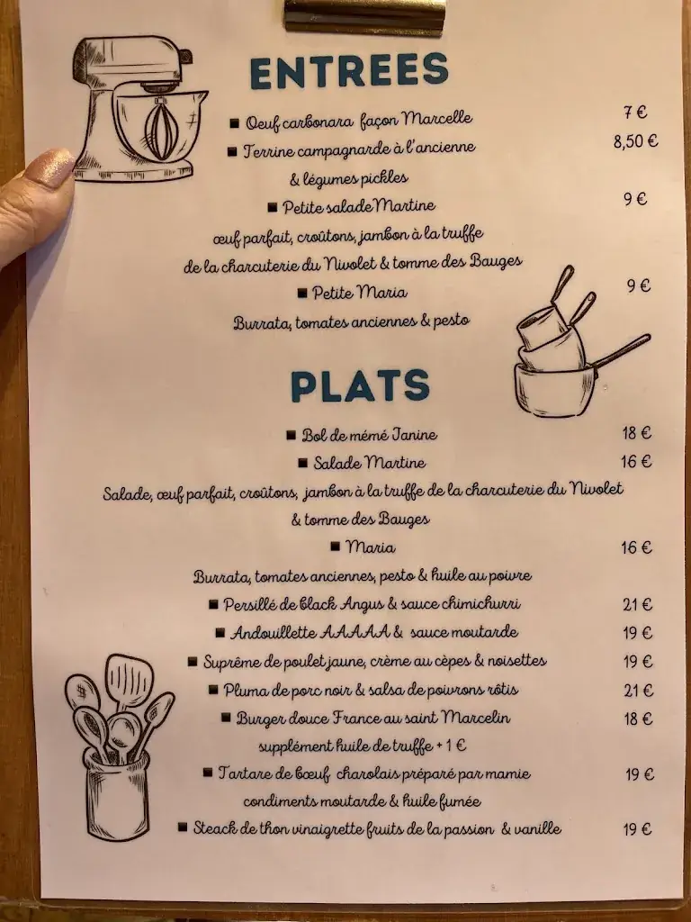Menu_Le Comptoir de Marcelle_Chambéry_immagine_1