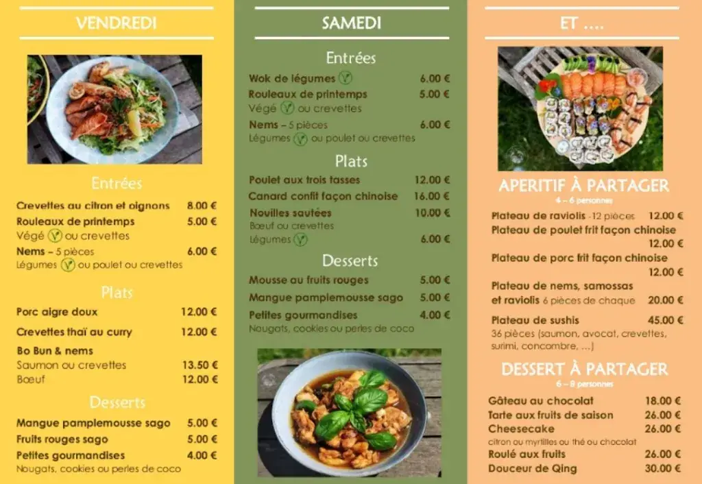 Menu_Les Délices de Qing_Saint-Viâtre_image_1