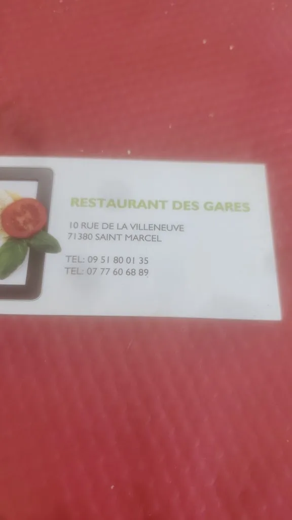 Restaurant Des Gares restaurant in Saint-Marcel