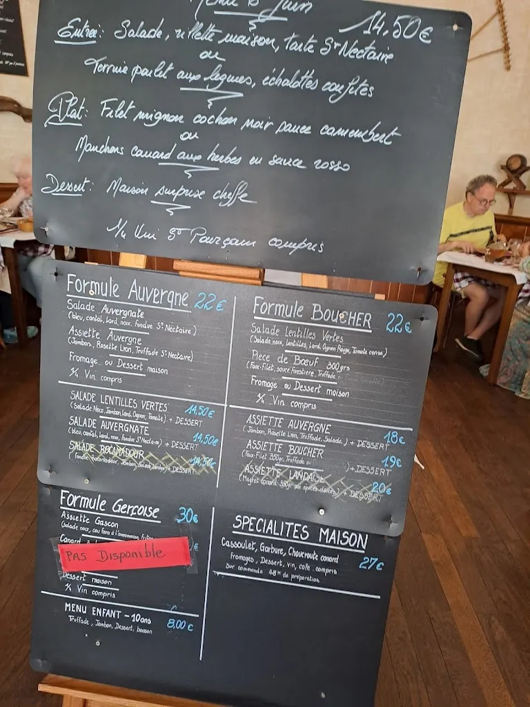 Menu_Le Campagnard Didier_Brioude_image_1