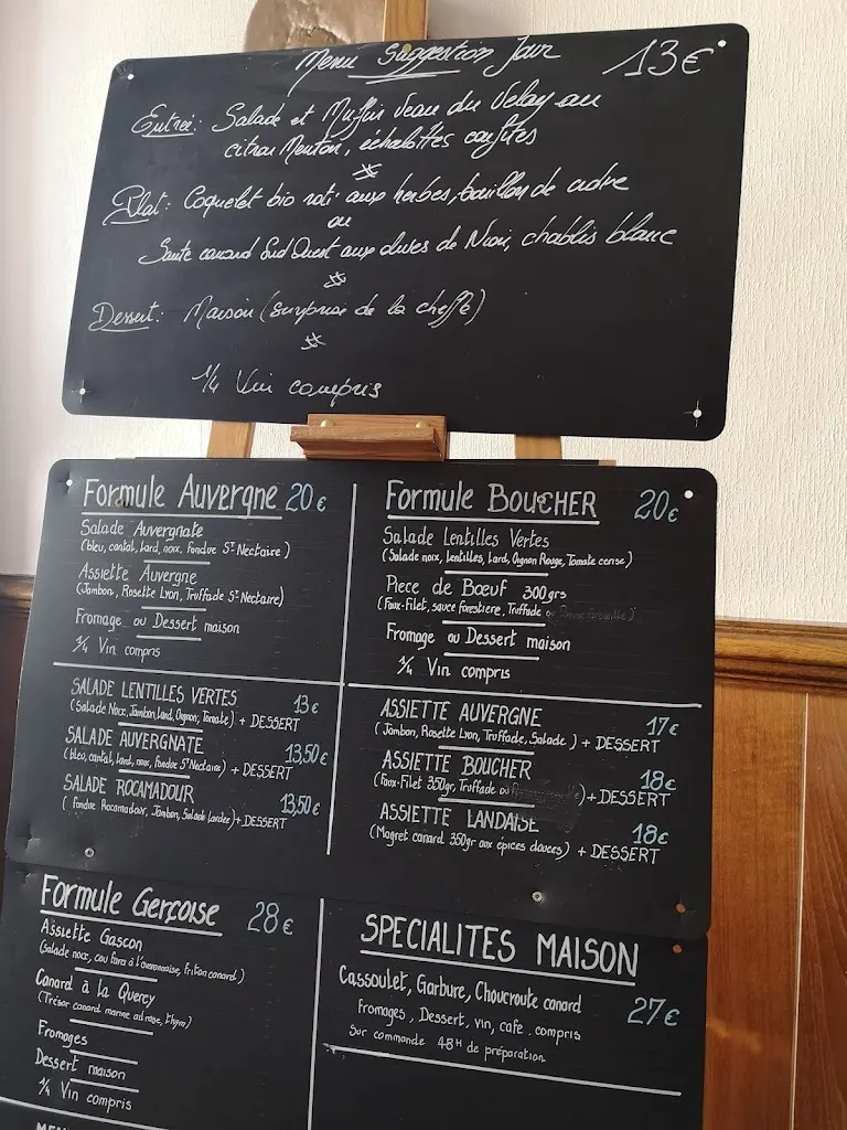 Menu_Le Campagnard Didier_Brioude_image_2