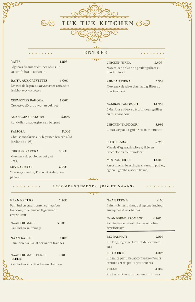 Menu_TUK TUK KITCHEN_Saint-Jean-de-Braye_image_4