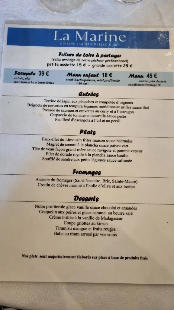 Menu_Restaurant de la Marine_Combleux_image_4