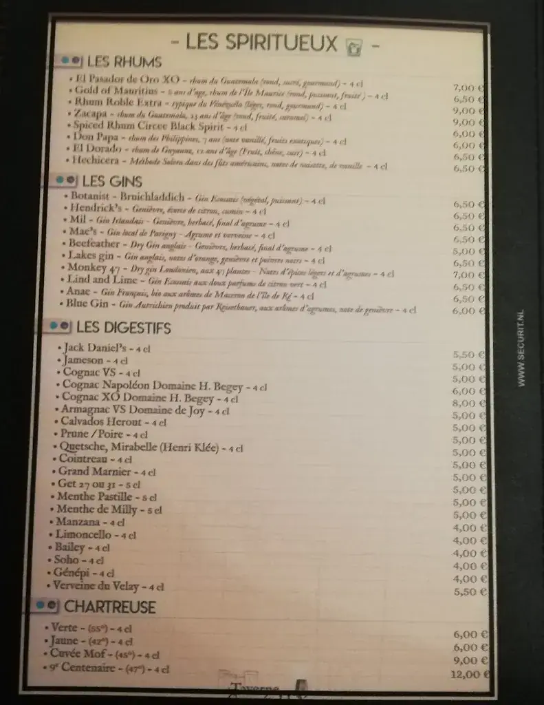 Menu_La Taverne du Connétable_Sancerre_image_3