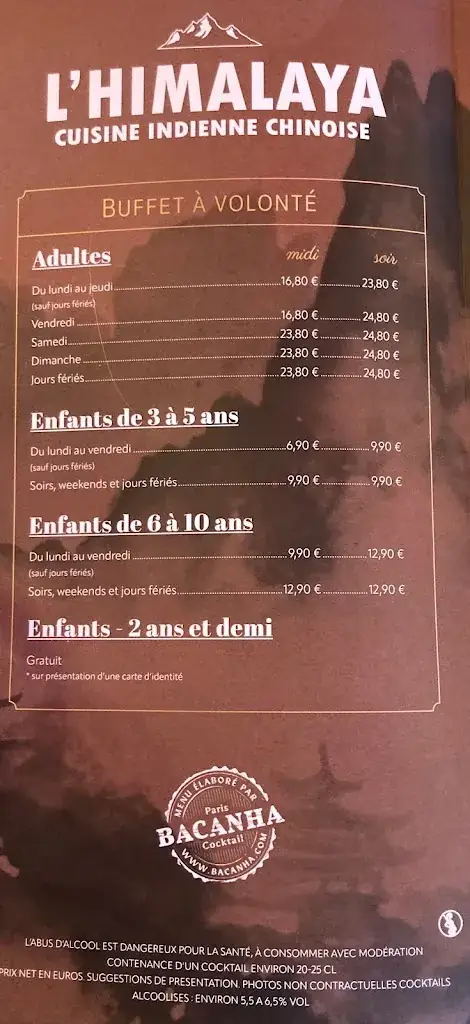 Menu_Restaurant l’Himalaya / Buffet Wok Grillade Asiatique et Indien - Vente à Emporter / 37 Tours_Saint-Pierre-des-Corps_image_4
