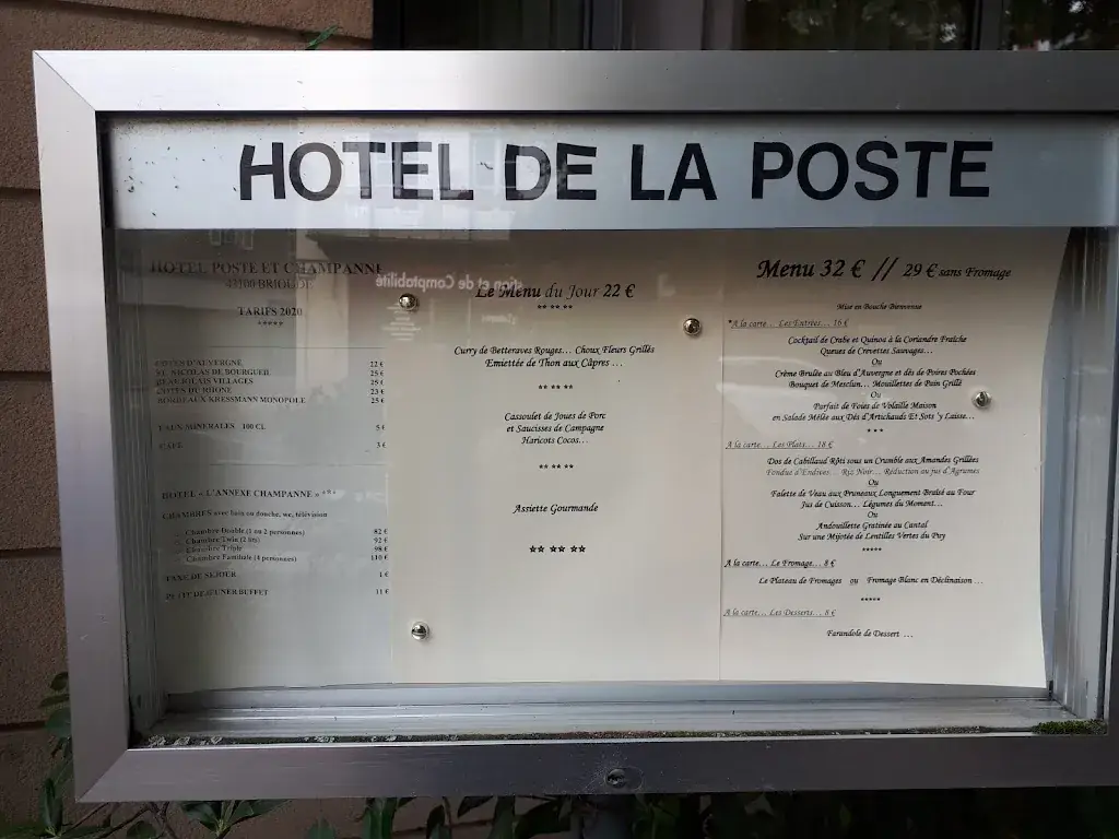 Menu_Restaurant Poste et Champanne_Brioude_image_3
