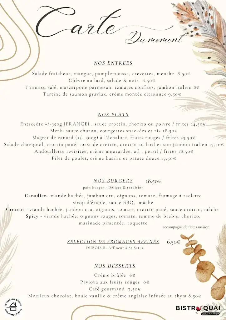 Menu_Le Bistro’Quai_Saint-Satur_image_1