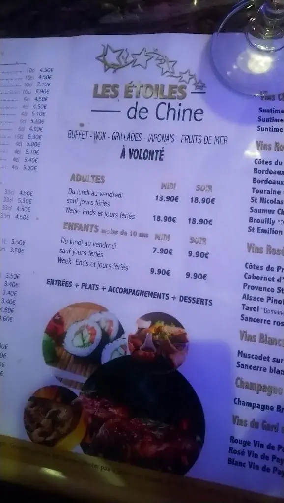 Menu_Les Etoiles de Chine_Saussay_image_3