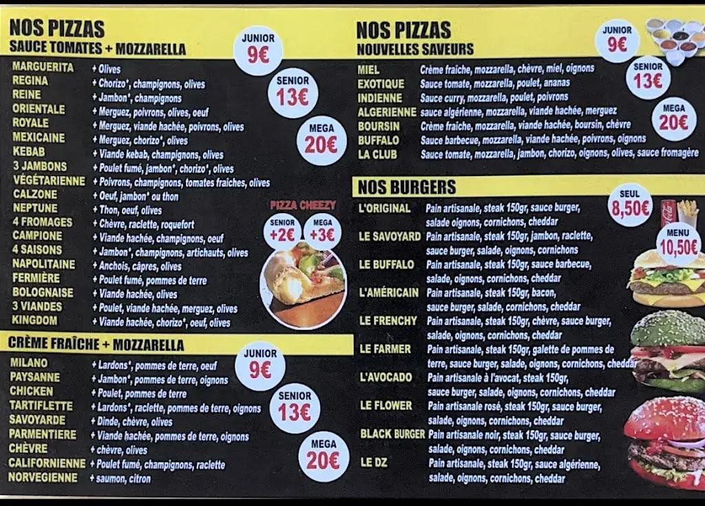 Menu_Pizza club Saussay_Saussay_image_1