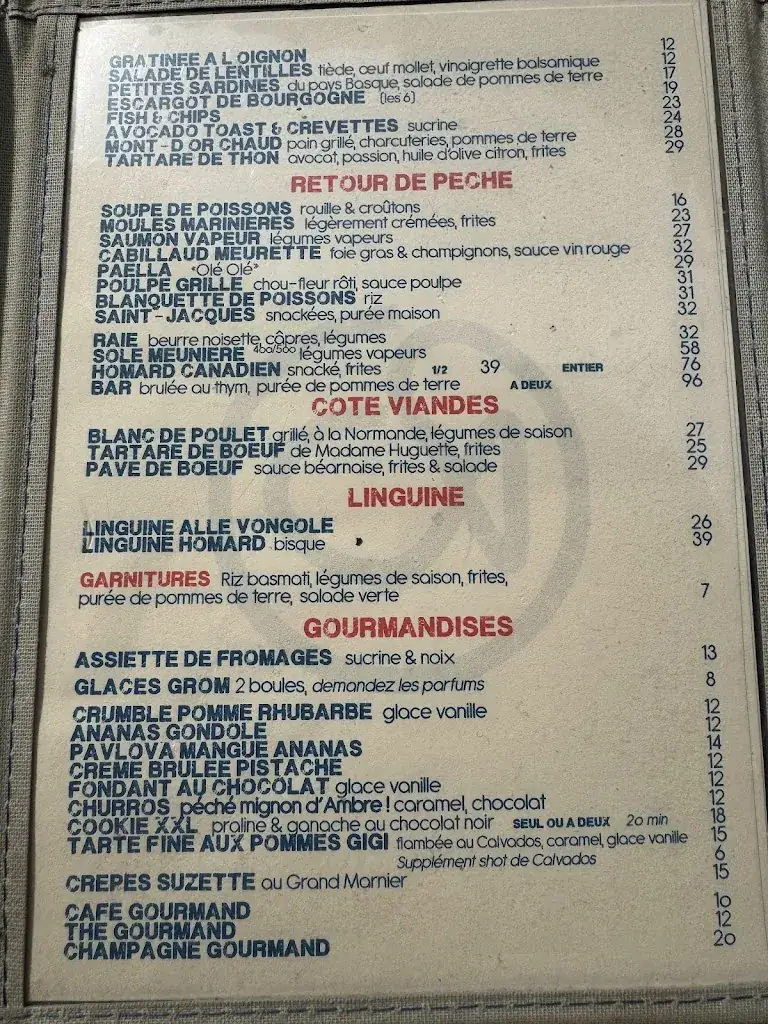 Menu_Huguette, Bistro de la mer_Paris_image_3