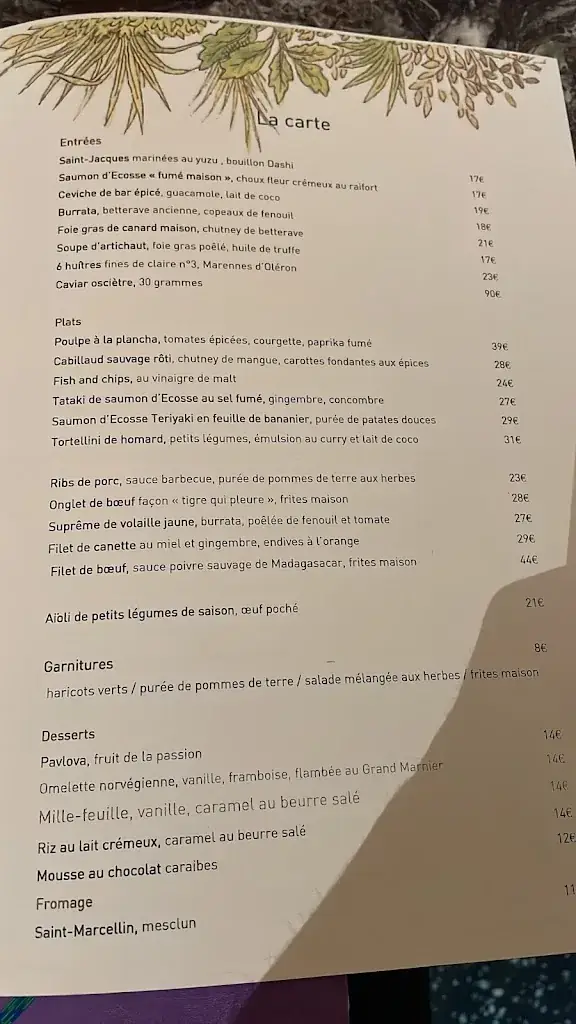 Menu_Terrasse de l'Alcazar_Paris_image_3