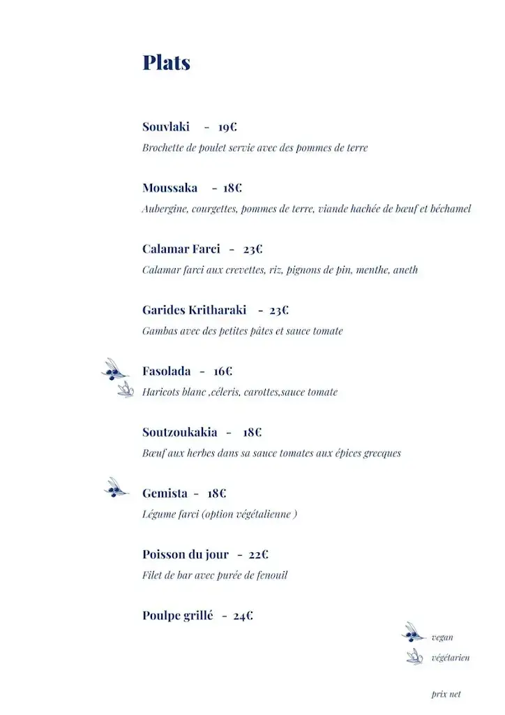 Menu_L'ouzeri Paris Odéon_Paris_image_1