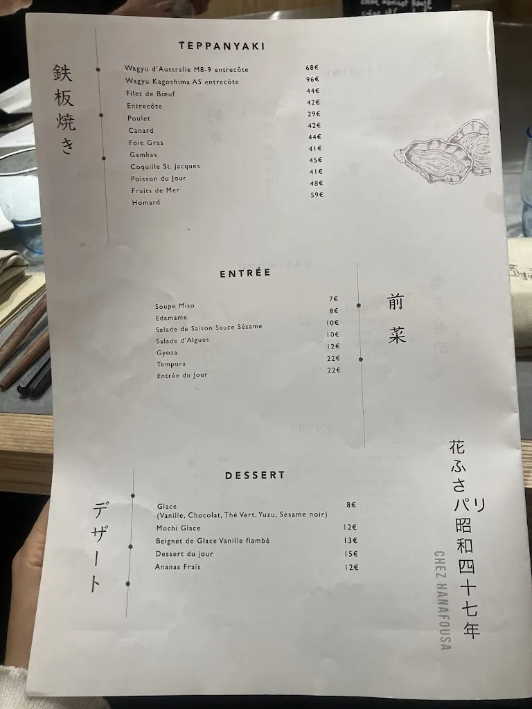 Menu_Chez Hanafousa_Paris_image_4