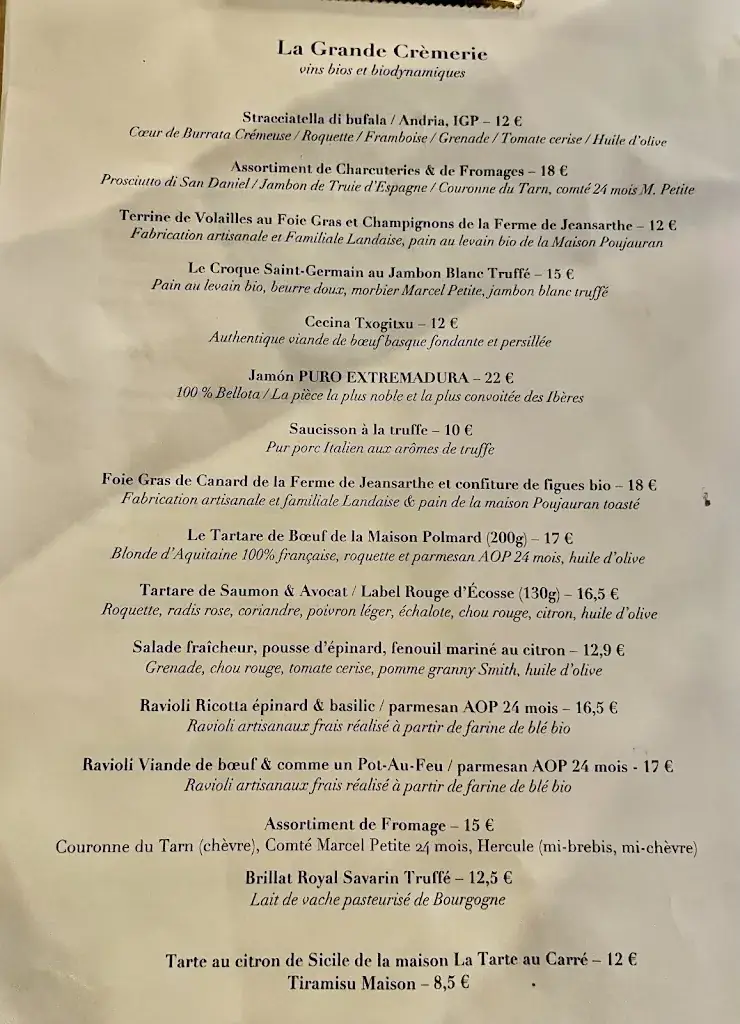 Menu_La Grande Crèmerie_Paris_image_2
