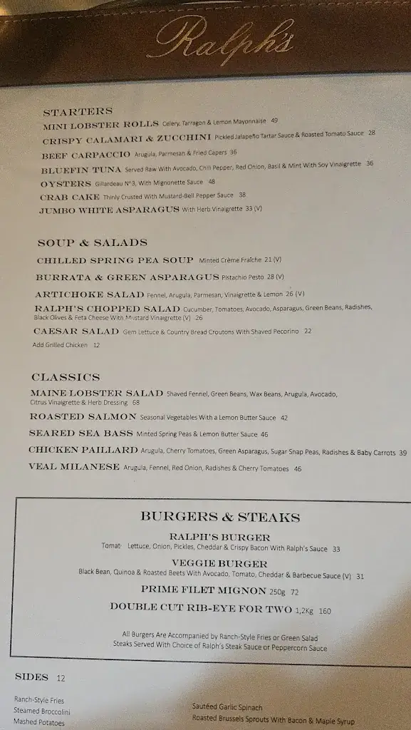 Menu_Ralph's Restaurant_Paris_image_2