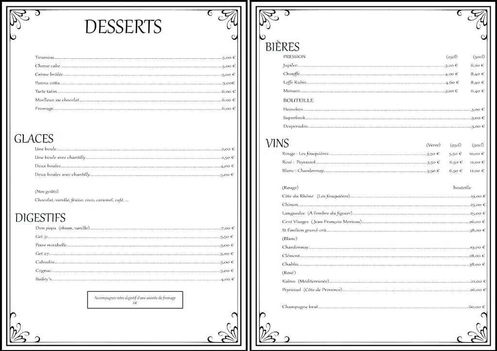 Menu_Hôtel Le Capitole_Salbris_image_1