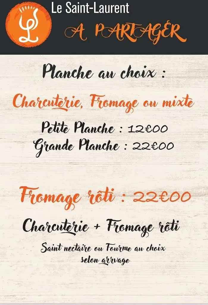 Menu_Le Saint-Laurent_Brioude_image_2
