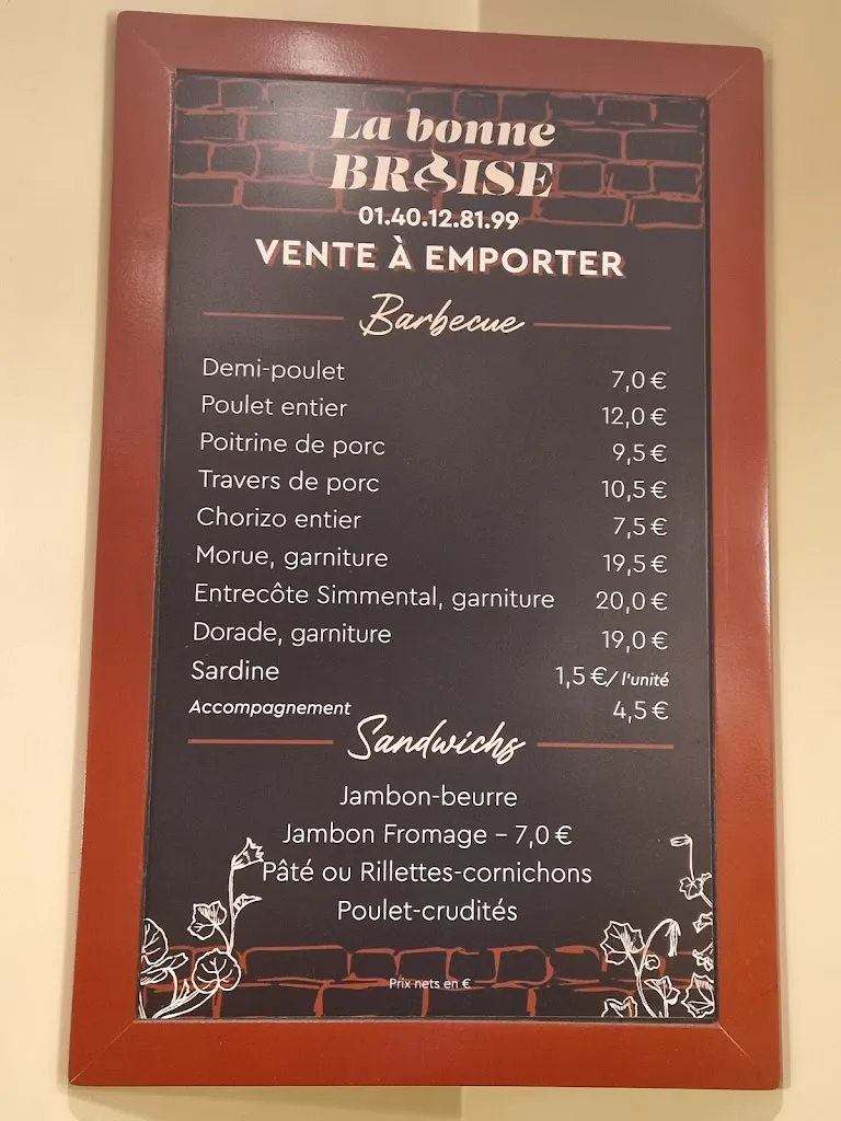 Menu_La Bonne Braise_Saint-Ouen-sur-Seine_image_4