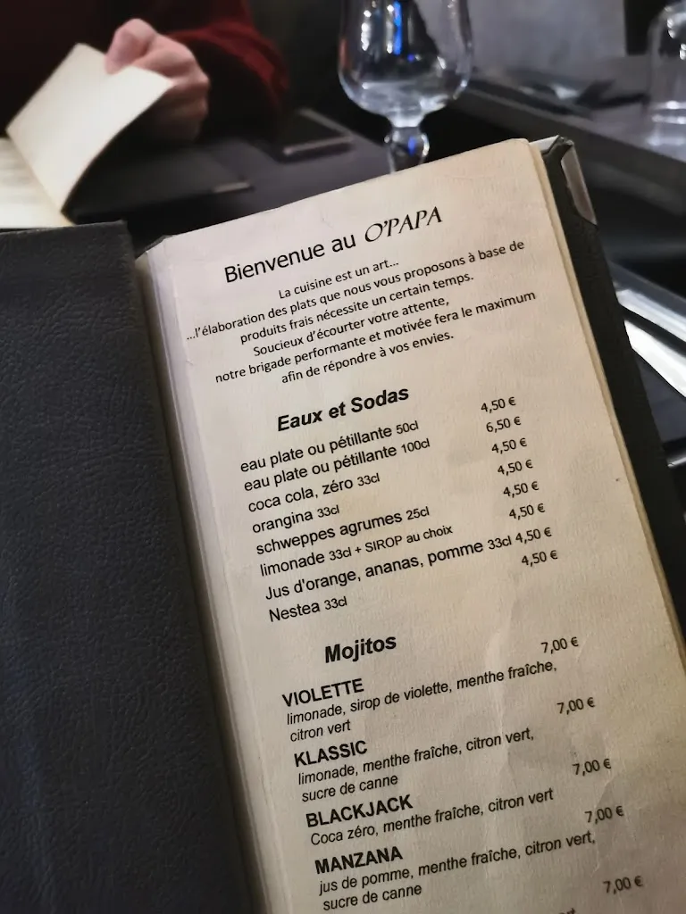 Menu_O'Papa restaurant_Saint-Ouen-sur-Seine_image_2