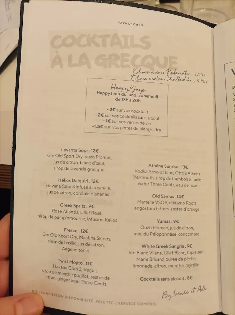 Menu_Yaya Saint-Ouen - Restaurant méditerranéen par Juan Arbelaez_Saint-Ouen-sur-Seine_image_3