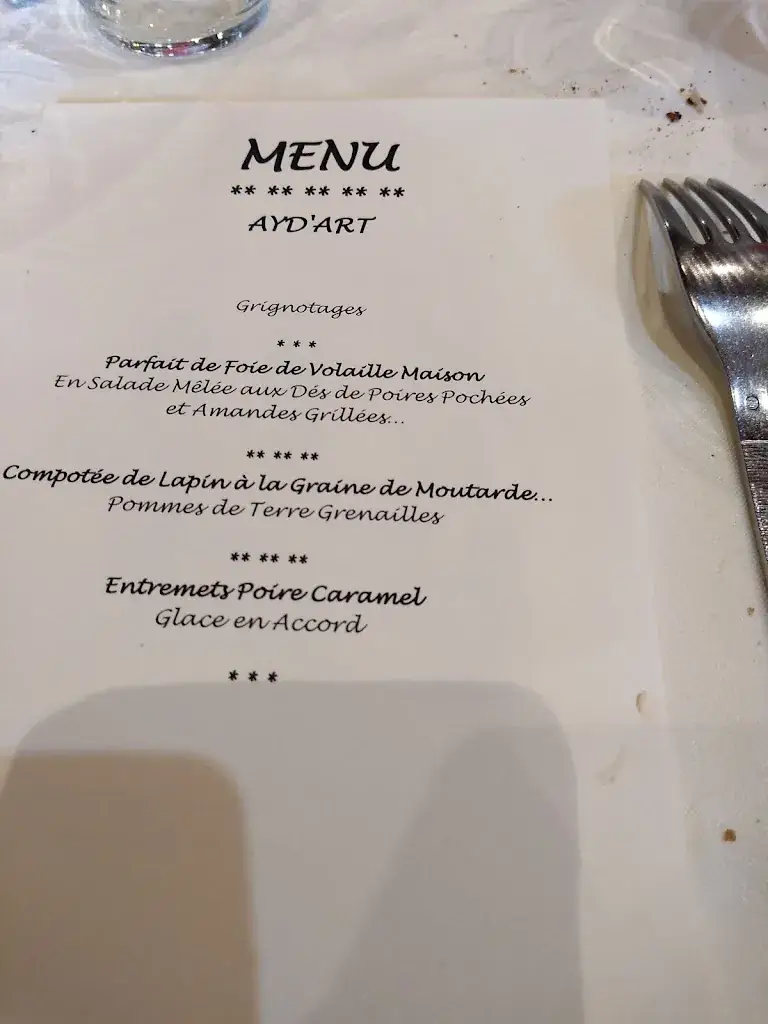 Menü_Hôtel Restaurant La Sapinière_Brioude_Bild_1