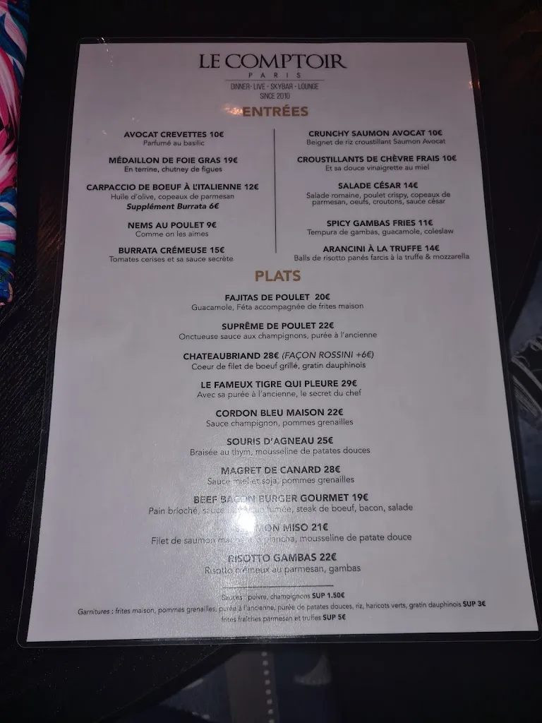 Menu_Le Comptoir_Saint-Ouen-sur-Seine_image_2