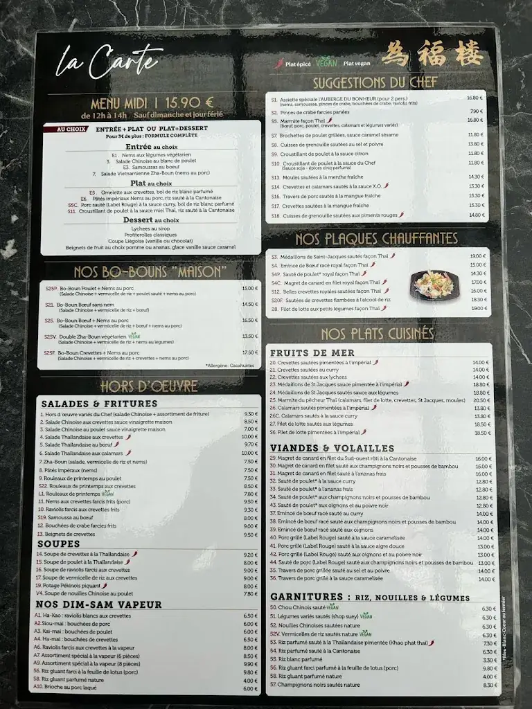 Menu_L'Auberge du Bonheur_Loury_image_1