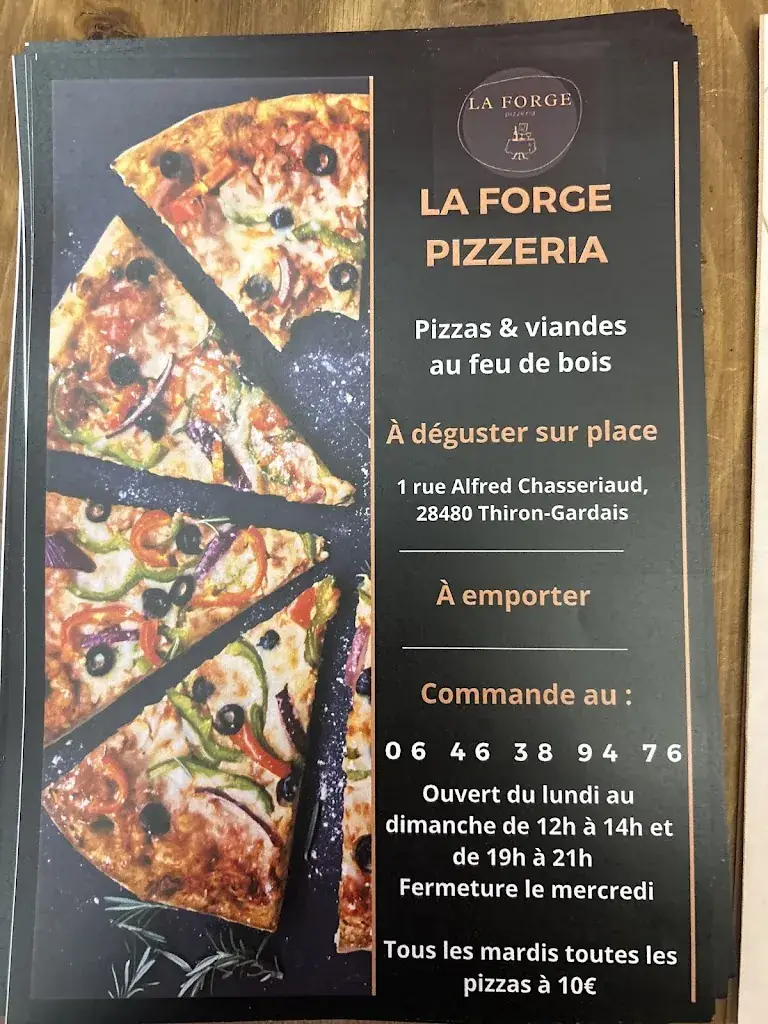 Menu_Restaurant Pizzeria de La Forge_Thiron-Gardais_image_2