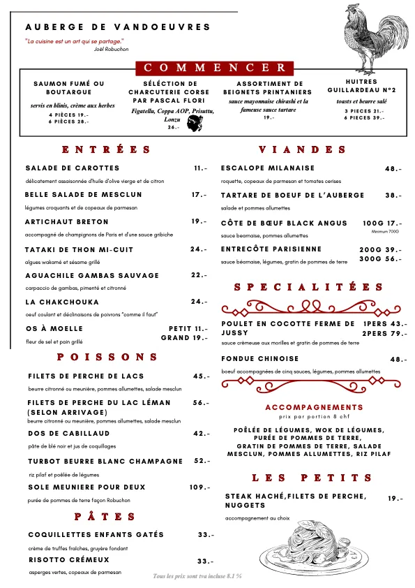 Menu_Auberge de Vandœuvres_Vandœuvres_image_1