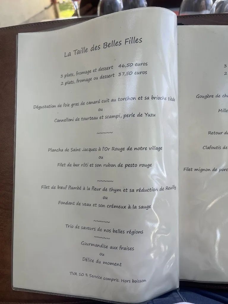 Menu_Restaurant Le Refuge_Orçay_imagen_3