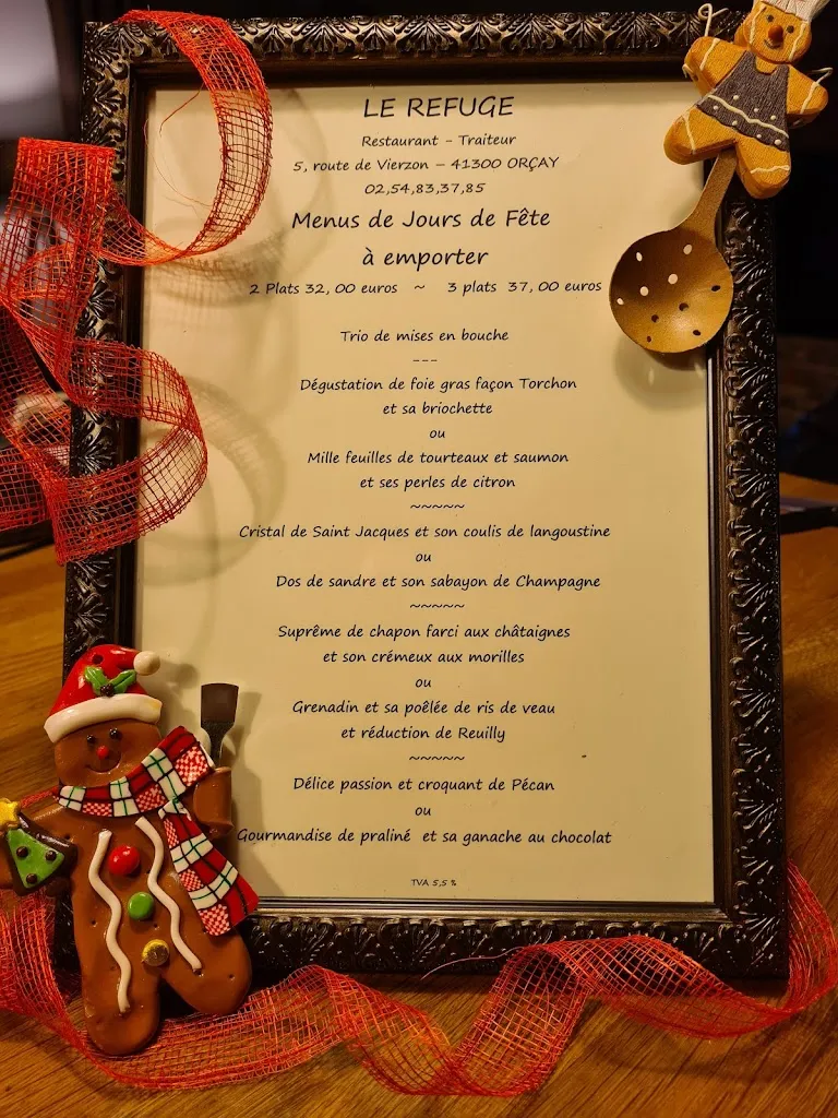 Menu_Restaurant Le Refuge_Orçay_imagen_4