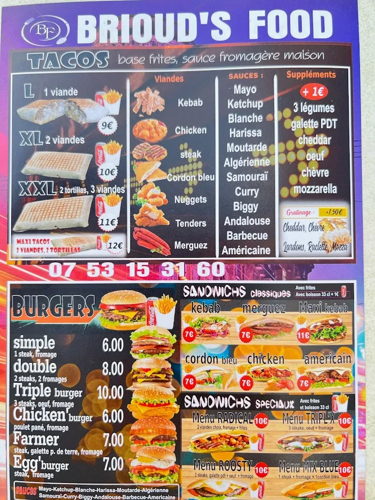 Menu_Brioud's Food_Brioude_image_3