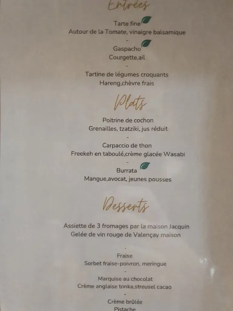 Menu_Restaurant Le Vin'lencay_Valençay_image_2