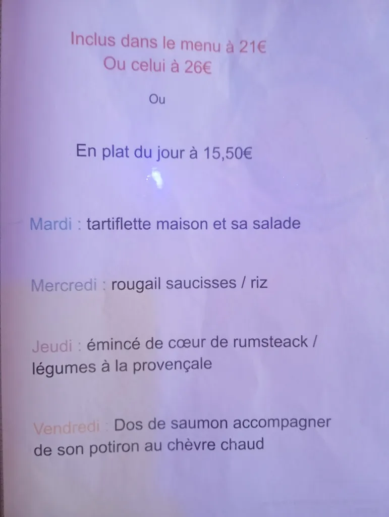 Menu_Restaurant la casa valencay_Valençay_image_3