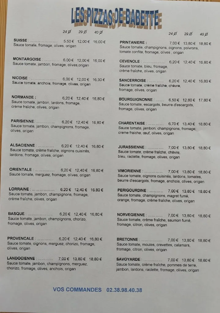 Menu_Les Pizzas de Babette_Vimory_image_1