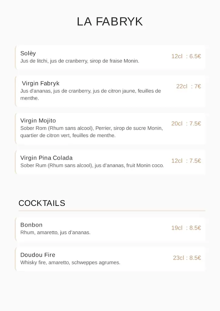 Menü_La Fabryk_Vierzon_Bild_3