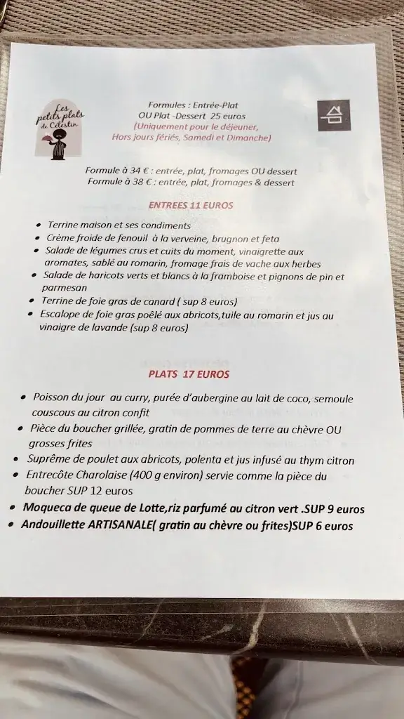 Menü_Les Petits Plats de Célestin_Vierzon_Bild_1