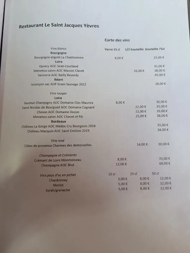 Menu_Le Saint-Jacques_Yèvres_image_1