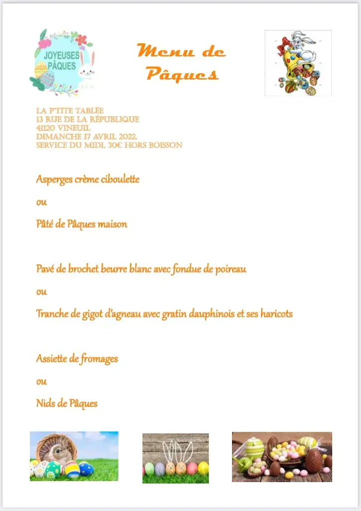 Menu_La P’tite Tablée_Vineuil_image_2