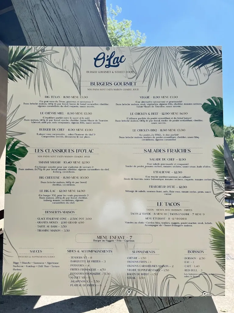 Menu_O’Lac Burger Blois_Blois_image_3