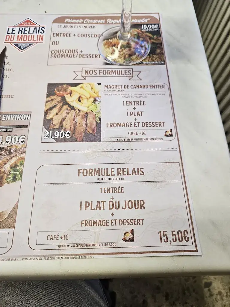 Menu_Relais de beauce_Ymonville_imagen_1