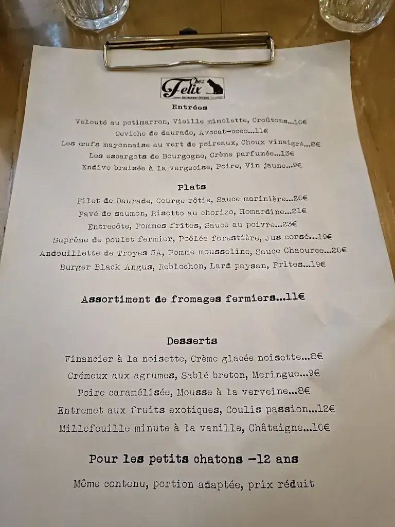 Menu_Chez Felix_Troyes_image_1
