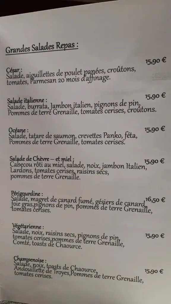 Menü_La Fille du Potager_Troyes_Bild_1