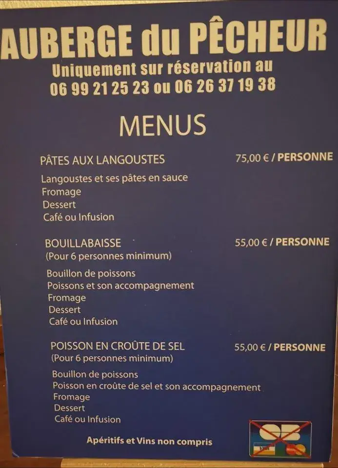 Menu_AUBERGE DU PECHEUR GOLFE DE LAVA_Appietto_image_1