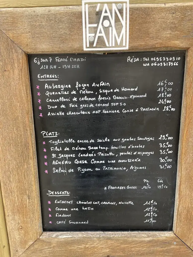 Menu_Restaurant L'an faim_Bonifacio_imagen_1